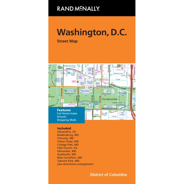 Rand McNally Folded Map: Washington DC Street Map
