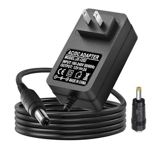 ycwwzzh 12V AC/DC Portable DVD Player Charger Power Adapter Compatible for UEME, HDJUNTUNKOR, Sunpin, Sylvania, Philips, Craig, Cooau, DBPower, ieGeek, Synagy, Wonnie, Ematic Portable DVD Player