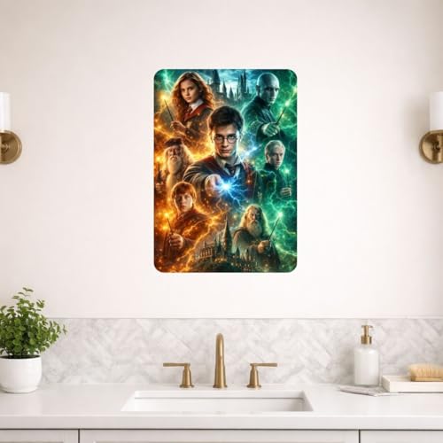 Image of Zesta Bathroom Decor Items Washroom Decor Tin Sign | Aesthetic Posters Wall Poster for Bedroom | Magnetic Cafe Decoration Items /Restaurant Decorations Items | Quirky Home Decor Bar Accent (HP (1))