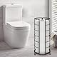 NearMoon Toilettenpapier-Organizer, freistehend, 3 Rollen, Taschentuchaufbewahrung, Metall, Badezimmer-Zubehör, rostfreier Toilettenpapierhalter für Badezimmer/Küche, Arbeitsplatte, Schrankregal,