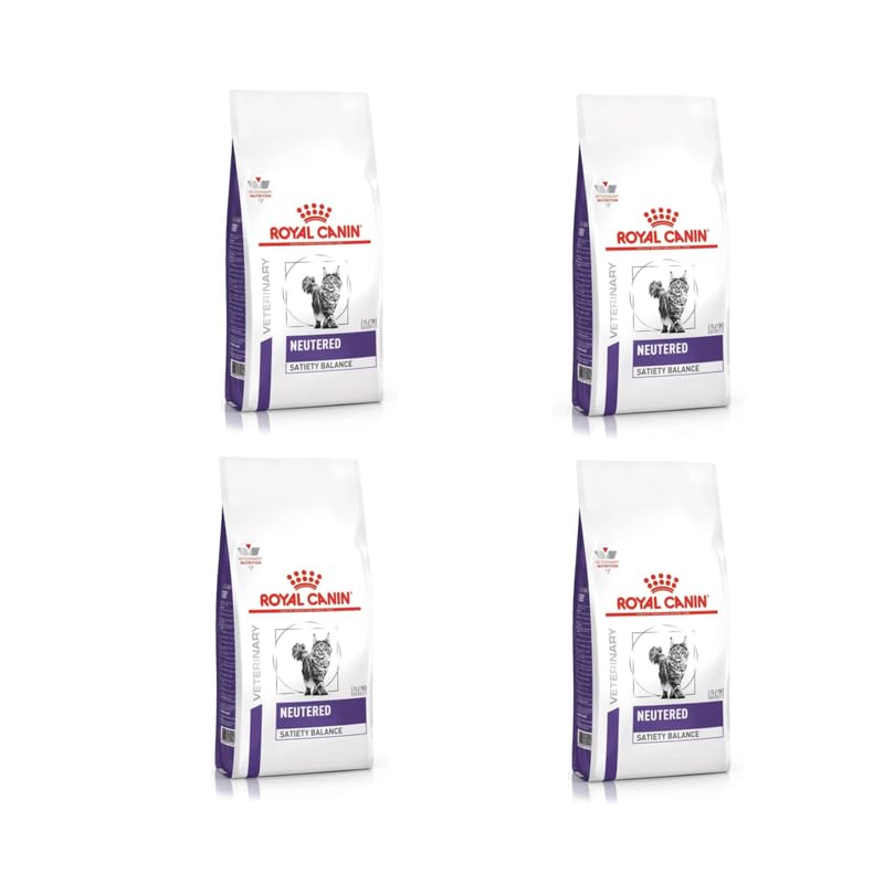 Royal Canin NEUTERED Satiety Balance pour Chats | Pack de 4 | 4 x 400 g | Aliment Complet pour Chats Adultes stérilisés | Peut Aider à Maintenir Un Poids...