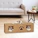 Baoblaze Cat Scratcher Tunnel Pets Supplies Interactive Toy Wood Gifts Sturdy Scratching Pad Cat Tunnel Bed Furniture Protector, S