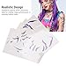 Garosa 4 Pack Body Art Stickers, Water proof Anime Inspired with Quick Transfer for Cosplay Fashion Easy Application Removal