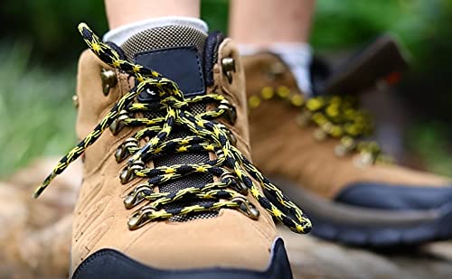 Image of (2 Pair Shoelaces for Hiking Shoes, Outdoor Walking Sneakers, Outdoor Hiking, Climbing, Basketball, Work Boot, Running, Sport Shoes