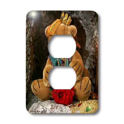 2 prises de courant Dinky Bears Little King of Pirates 3dRose lsp_13532_6