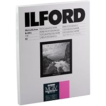 Ilford Multigrade IV RC Deluxe Resin Coated VC Variable Contrast - Black and White Enlarging Paper, 8x10 Inches, 25 Sheets, Glossy Surface 116 8190