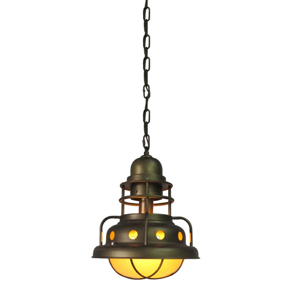 FYZDLAOR Old Fashioned Retro Chandeliers,Iron Art Chandelier Lights,Farmhouse Pendant Light,Industrial Pendant Light,Bronzy Finish（E27）