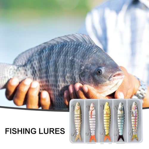 Leurres nageurs multi-articulés pour perche pour décider les poissons apathiques - 3