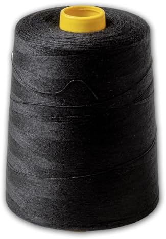 IPEA Hilo de Coser Negro Profesional – GRANDE BOBINA de 9000 metros (10000 yardas) – Hilo para Máquina de Coser, Remalladora, Costura a Mano – Hilo Resistente y Anti-nudos para Sastrería y Costuras