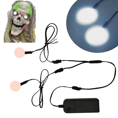 Ygmylandbb Electroluminescent Panels, EL Panels Light, Round Neon Eyes Decorative el Illumination Glowing Eyes