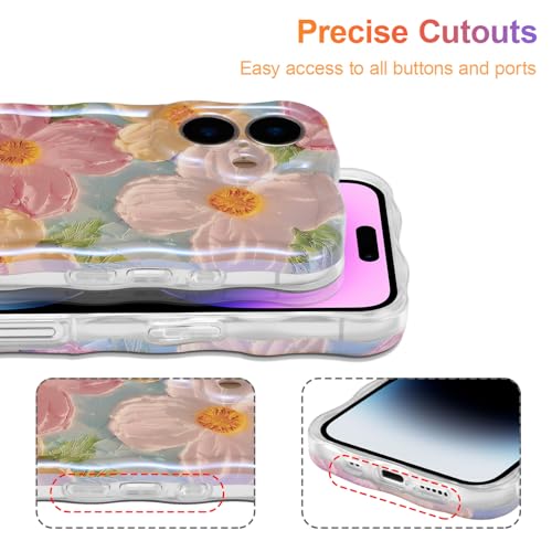 Coque iPhone 17 fleur brillante MagSafe en TPU souple pour téléphone portable femme - 7