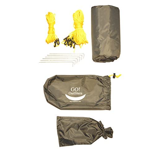 Go Outfitters Apex Camping Shelter/Hammock Tarp (Black)