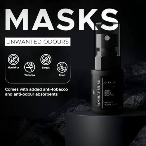 Image of Bombay Musk Citrus Luxury Car Perfume | Long Lasting Car Fragrance & Car Freshener | Alcohol Free & Plant Based | 60+ Days | 200+ Sprays | Perfume for Car
