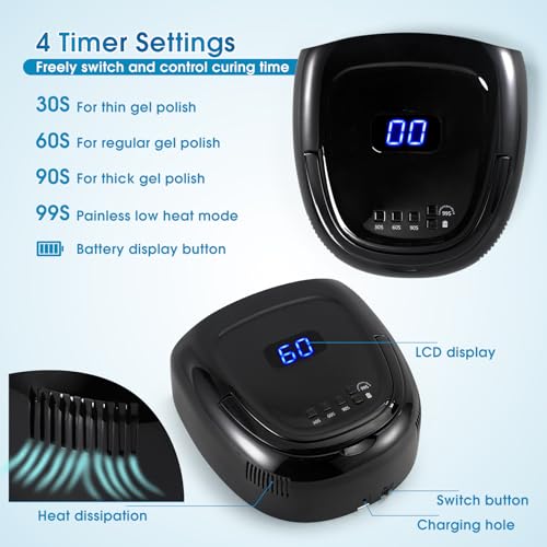 60W-Rechargeable-LED-Nail-Lamp-Cordless-Gel-Lamp-with-Portable-Handle-42pcs-Lamp-Beads-Automatic-Sensor-UV-LED-Nail-Dryer-4-Timers-Professional-UV-Light-for-Gel-Nails-Black