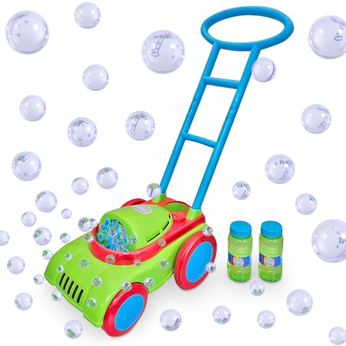 Bubble Mania Bubble Lawn Mower Toy - Friction Power No Batteries Required