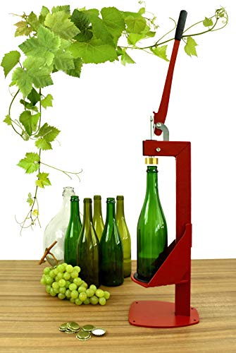 Duhalle 275 capsuleuse Super Pro Base Acier pour Capsules 26 et 29 mm, Rouge, 30 x 45 x 80 cm - Image 6