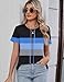 TCOT Tops for Women Casual Spring Classic Fit Striped Crew Neck Short Sleeve Blouses T-Shirts Trendy Clothing 2025 XL