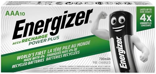 Energizer Recharge Power Plus AAA 700 mAh (par 10)
