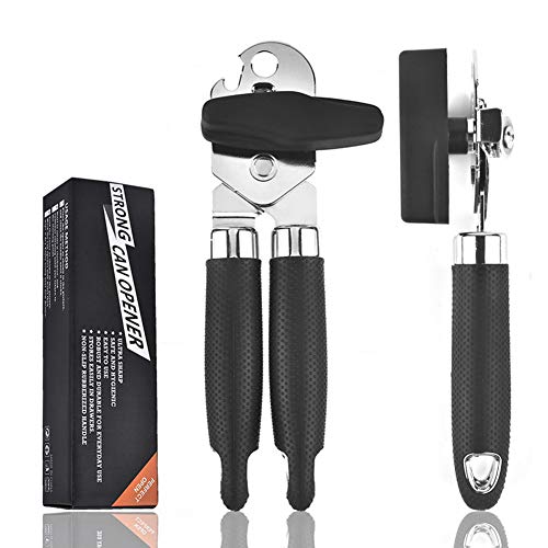 Ovelur Manual Can Opener, Stainless Steel Sharp Blade with Ultra Sharp Cutting, Ergonomic