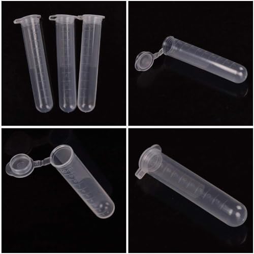 Zoomto ZOOMTO-051-10ML Microcentrifuge Tubes 200Pcs,Centrifuge Tubes With Attached Lid,Clear Round Micro Centrifuge,Small Sample Bottle Vials Container For Lab,Plastic Lab Snap Tubes,Clear Graduation thumb #3