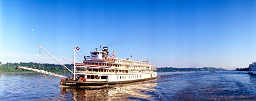 Posterazzi Delta Queen steamboat River Mississippi Poster Print, (36 x 12)