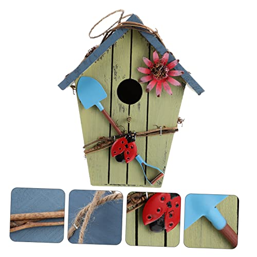 Abri oiseaux jardin en bois solution pour protéger les petits oiseaux - 6