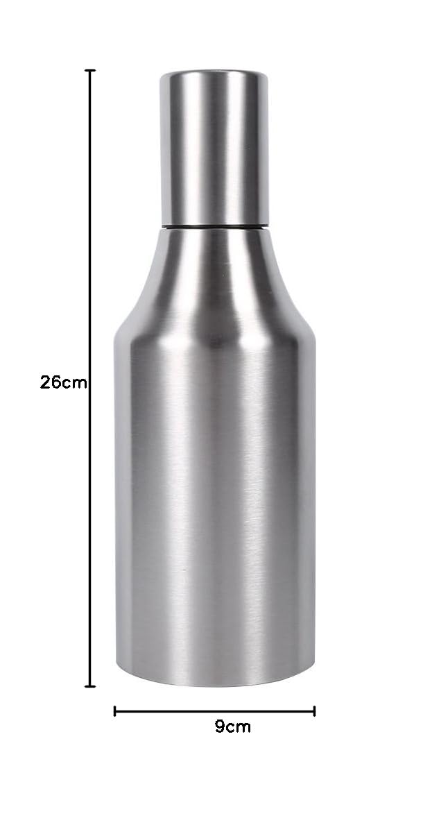 Fdit Oliera Bottiglia Acciaio Inox Dispenser Oliera Pentola Oli Salvagoccia Liquido Distributore Contenitori per Olio e Aceto Utensile da (1000ML)