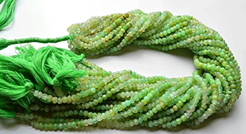 Perles opale verte du Pérou 4mm pour créer vos bijoux bohèmes chic et colliers d'été