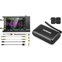 AURSINC Upgraded NanoVNA-H4 Vector Network Analyzer V4.4, 9KHz-1.5GHz, 4" Touch Screen with 4 Inch Hard EVA Protective Case - Waterproof Shockproof Storage for NanoVNA H4/TinySA Ultra