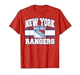 New York Rangers Stripe Red Officially Licensed T-Shirt