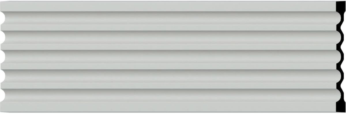 Ekena Millwork CAS13X79X01 Fluted Window & Door Casing, 12 5/8"W x 78 3/4"H x 1 1/8"D, Primed
