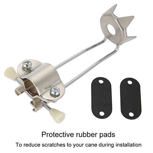 Cane Tips For Ice, Steel 5-Prong Hiking Attachment, Replacement Grip For Walking Sticks, Trekking Pole, Folding, Crutches. Universal Tip Points For Winter, Snow Safety #TOP3