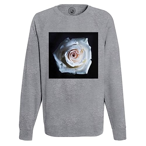 Sweatshirt Homme Rose Blanche Fleur Nature sur l'Eau