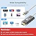 JINGDU 4K@60Hz USB C to HDMI Cable for Nintendo Switch NS/OLED/Steam Deck/ROG Ally, 2m/6.6FT, Portable USB-C to HDMI Cord Replaces The Original Switch Dock for TV Screen Mirroring, Black