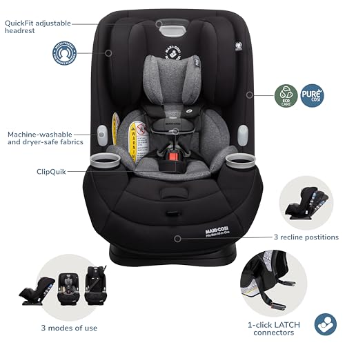 Maxi-Cosi Pria Max All-in-One Convertible Car Seat, Essential Black - Pure COSI