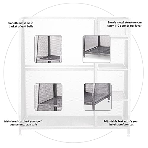 image for TENGYI T up Golf Organizer Rack Storage, 1-Year Quality Guarantee, Sep