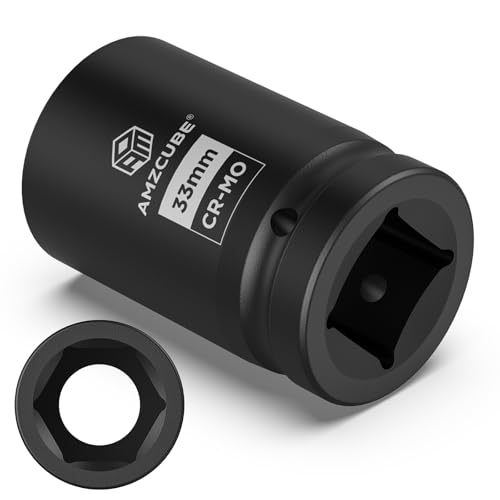 AMZCUBE 1 Inch Drive 33mm Deep Impact Socket