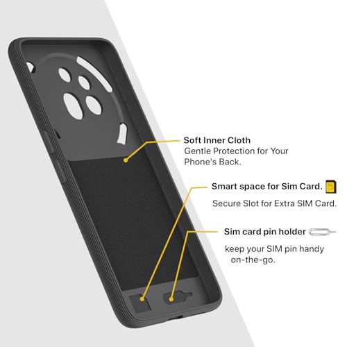 Image of Amazon Basics Back Cover for Nothing Phone 3a Pro 5G | Full Camera Protection | TPU Soft Flexible Shockproof Bumper Case(Grey)