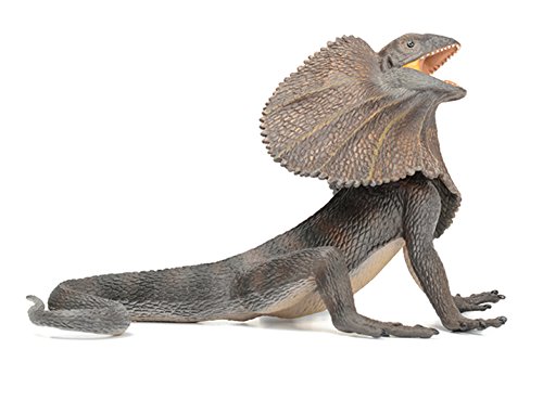 Lagarto Frilled Safari Ltd figura de reptil a escala para coleccionistas 3