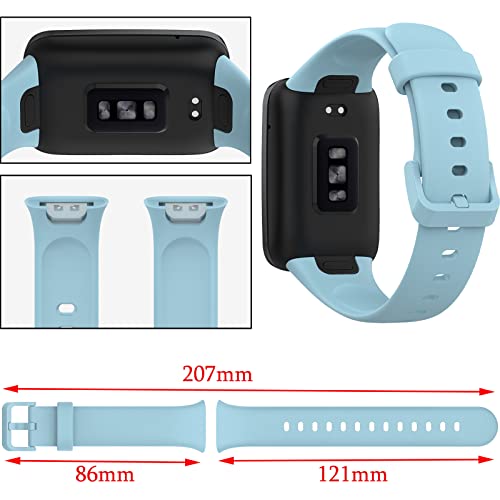 7 Pack Correas Compatibles Xiaomi Mi Band 7 Pro TPU Silicona miniatura 3