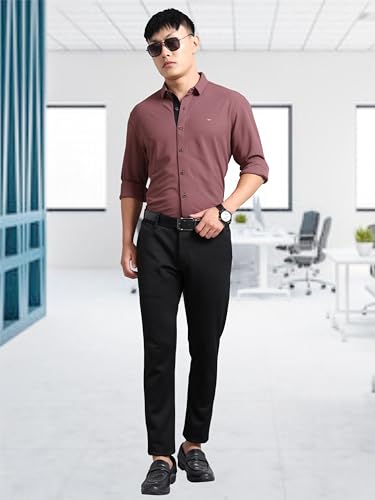 Image of STELLERS Men's Premium Full Sleeve Shirt | Feather Touch Feel| Regular Fit| Odour Resistant| Anti-Static| Wrinkle Free| Quick Dry | Stretchable| Lightweight| Sweat-Proof