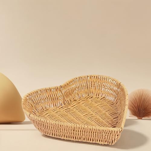 Cesta de pan de ratán portátil para servir con estilo y decorar tu mesa de comedor 5