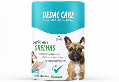 Dedal Care Limpeza de Orelhas Pet Clean 30 Unidades Cães e Gatos ...