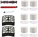 VacuumPal 2Pk Foam & Felt Filters Replacement Kit for Shark Rotator Powered Lift-Away Speed NV683, NV682, NV681, NV680, NV800, NV801, NV803, UV810 Vacuum Cleaner,Compares to # XFF680 & XHF680