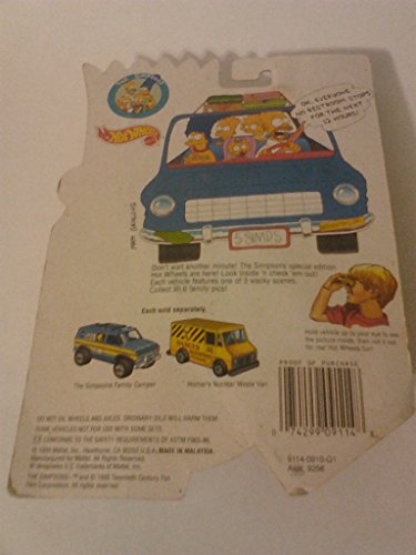 Hot Wheels The Simpsons 'Homer's Nuclear Waste Van' miniatura 2