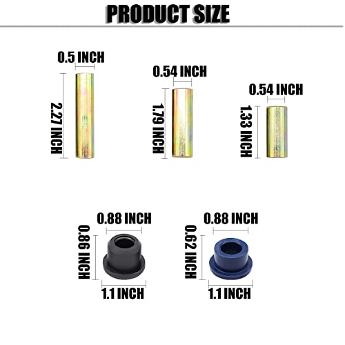 Panglong Front Lower Spring+Rear Leaf Spring+Upper A Arm Suspension For Club Car Ds Bushings And Sleeves Kits Fit 1992-Up Golf Cart, Replace Oem 1016346 1016349 1016350 1015583 1012303 #TOP3