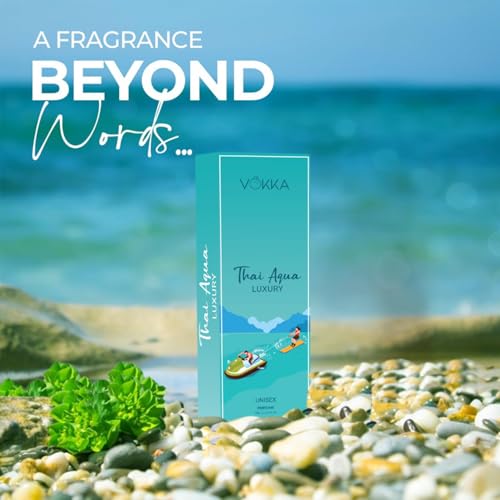 Image of Vokka Pocket Perfume Thai Aqua 8ml | Unisex Luxury Long Lasting Perfume For Men & Women | Fresh Scent Eau De Parfum | EDP Fragrance for Gift | Travel & Skin Friendly | Notes: Aqua Sandalwood Patchouli