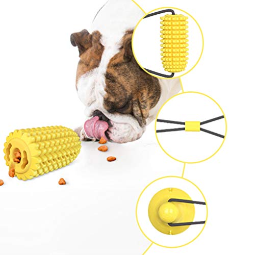 Balacoo brinquedo de milho para cães mastigáveis, puxadores, para cães, corda de brinquedo com vento