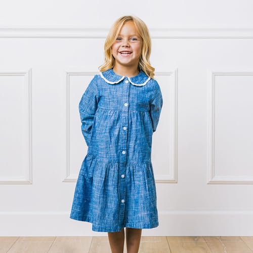 Hope & Henry Girls' Tie-Waist Shirtdress2