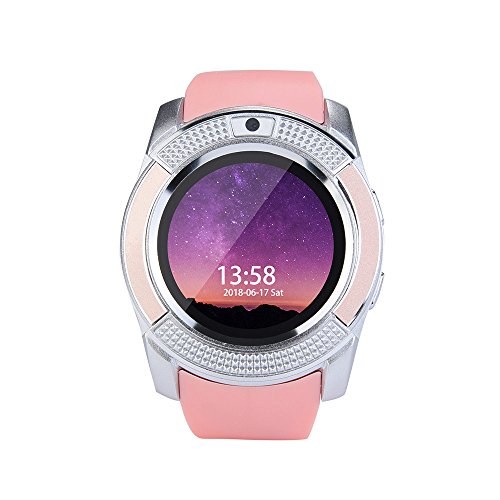 Chenang Smartwatch, Intelligent Armband Intelligente Armbanduhr GSM 2G SIM-Telefonie für IOS Android Smartphone zur Herzfrequenz-und